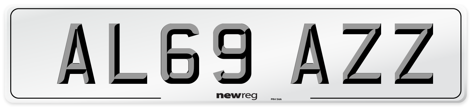AL69 AZZ Number Plate from New Reg